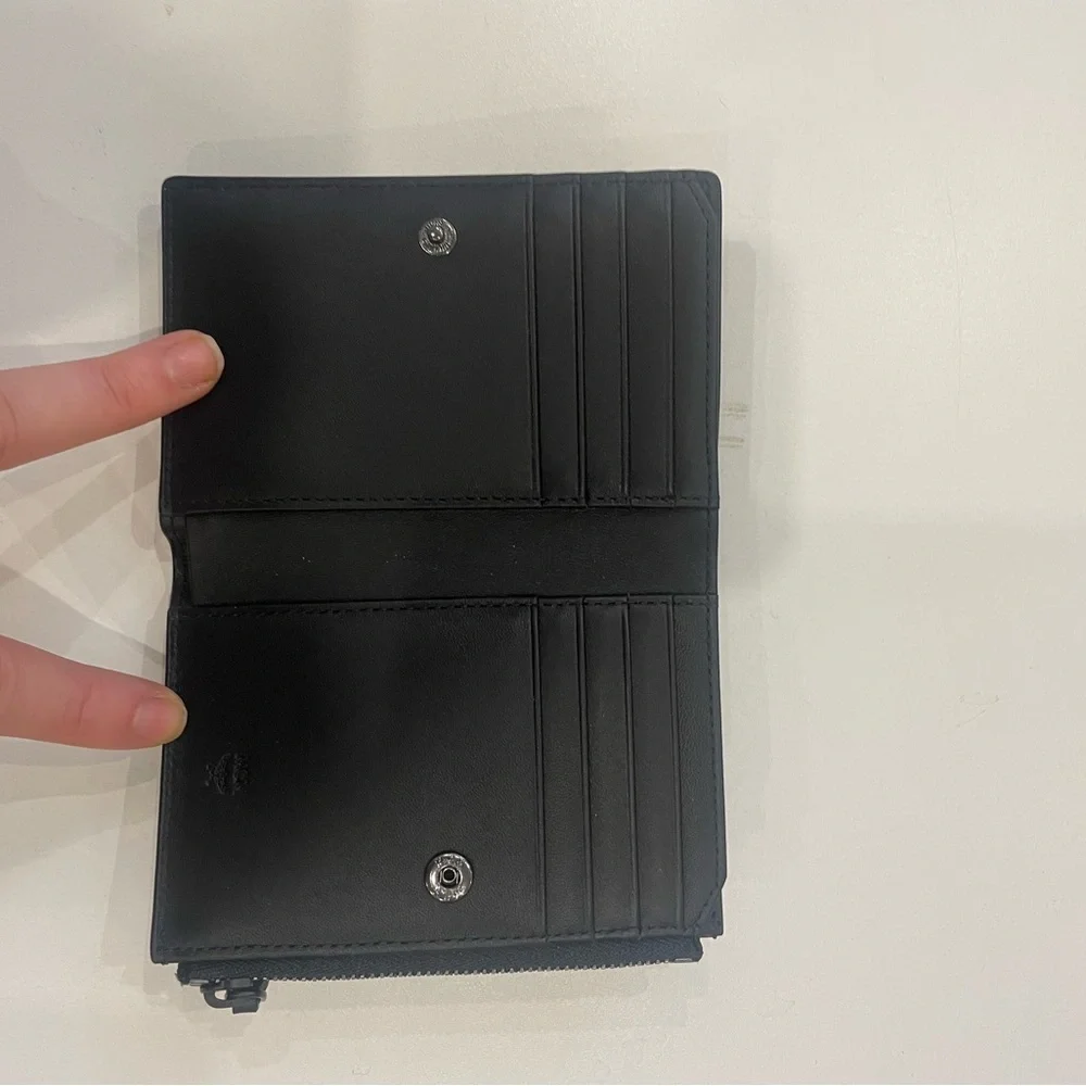 Bifold Snap Wallet in MCM Leather